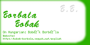 borbala bobak business card